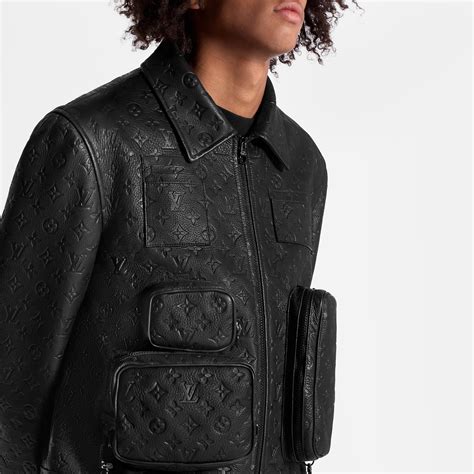 louis vuitton monogram jacket replica|monogram embossed utility jacket.